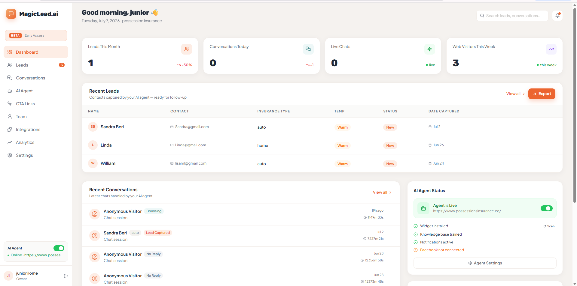 Dashboard